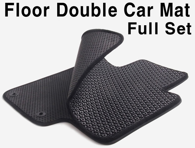 [ Universal auto parts ] Floor Double Car Mat(Full Set)